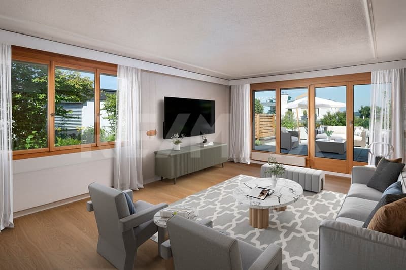 Maison de famille de 6 pièces bien entretenue avec vue lointaine et jardin idyllique (4)