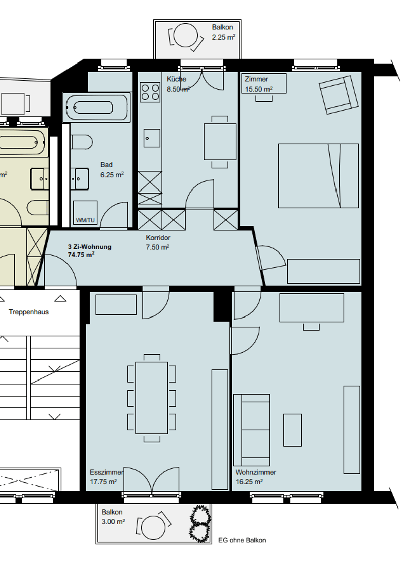 Grosszügige 3.5-Zimmerwohnung an zentraler Lage (8)