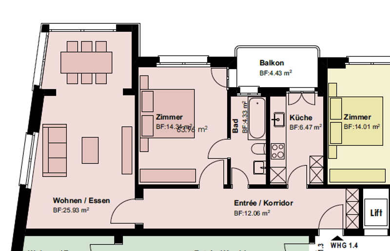 Vivre dans un excellent emplacement à Zurich, appartement 2.5 pièces moderne (10)