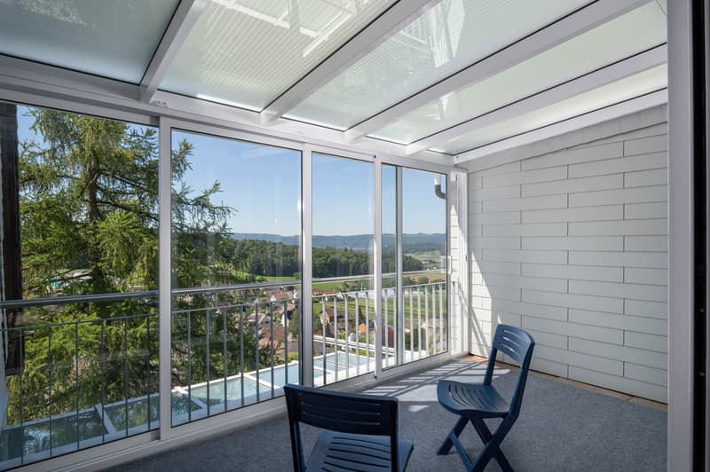 Grosszügige 3½-Zimmer-Dachwohnung mit Wintergarten! (4)