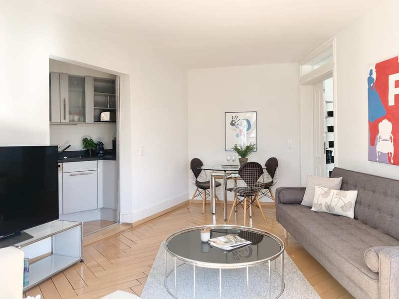 Geräumige 1-Zimmer-Wohnung mit Balkon und wöchentlicher Reinigungsservice zur Miete (5)