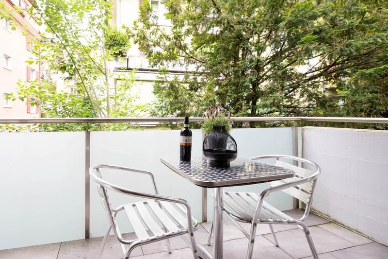 Modern Furnished 2-Room Apartment with Balcony in Zürich Wiedikon (7)