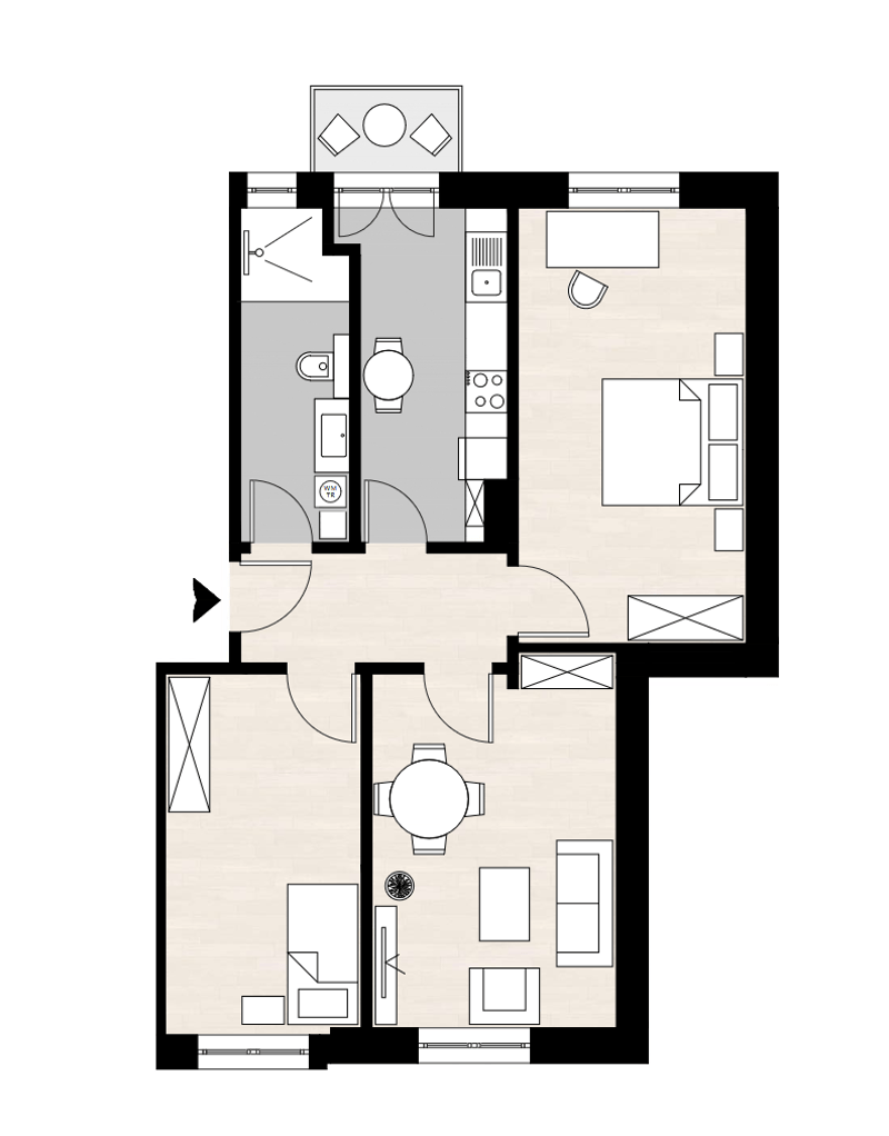 Charming Furnished 3-Room Apartment with Balcony in Zürich Wiedikon (16)