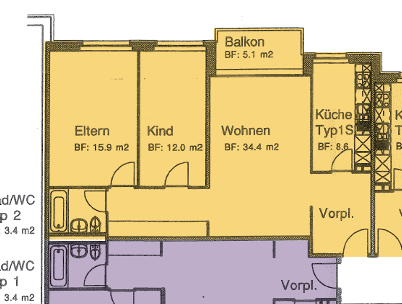 Helle 3.5-Zimmerwohnung zu vermieten (BEFRISTET BIS MÄRZ 2027) (6)