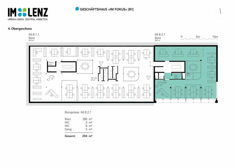 Büro- und Geschäftsräume «Im Fokus» auf ca. 477 m² / Duplex (12)