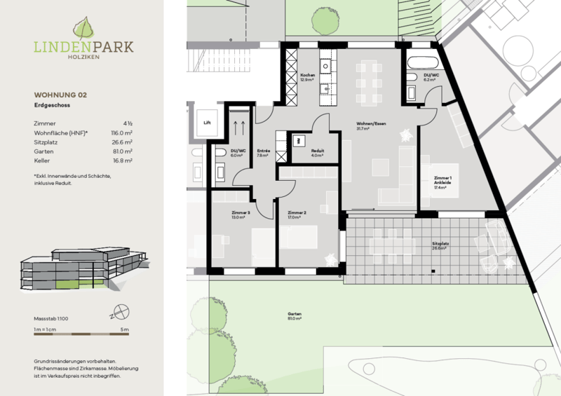 Arriver et s'épanouir : appartement de jardin Lindenpark (6)