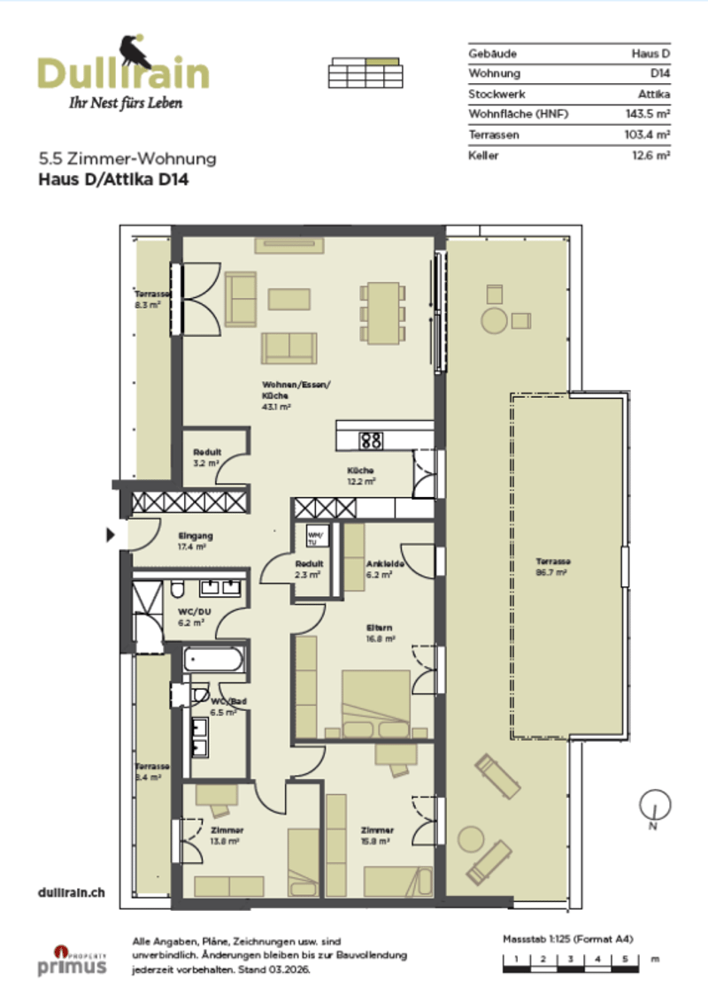 Dullirain Dulliken - Attic apartment under one million (7)