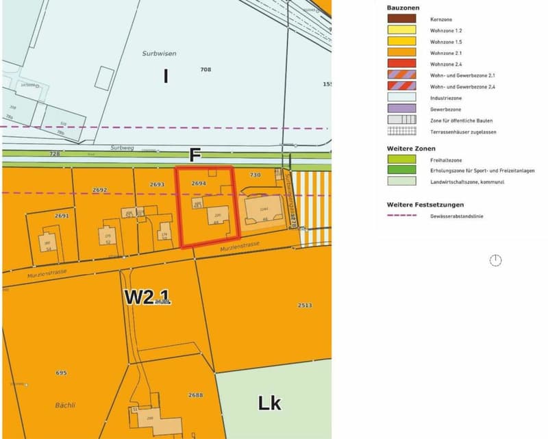 Building land with existing object Niederweningen (2)