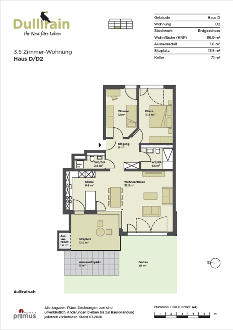 Dullirain Dulliken - letzte 3.5 Zimmerwohnung (7)