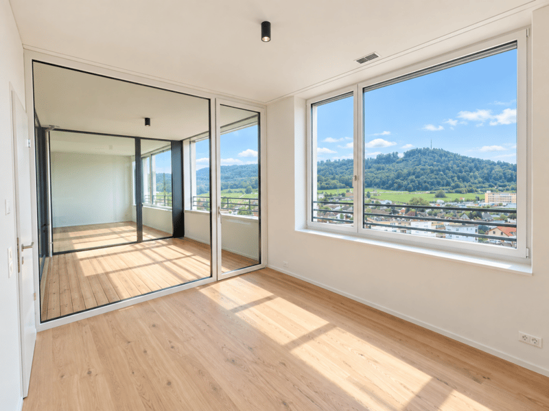 Einmalige 4.5-Zimmerwohnung im 9. Obergeschoss mit Weitblick über das Suhrental (2)
