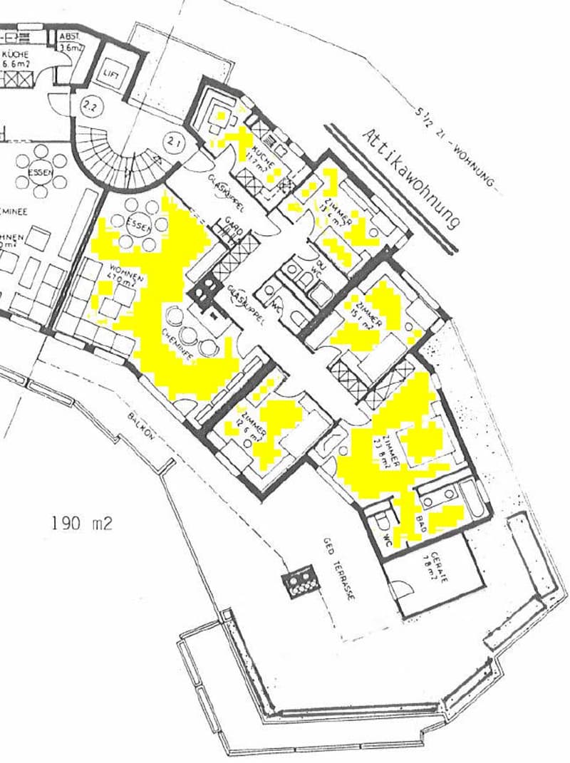 NEU renovierte, ruhige und sonnige 5 1/2 Attika-Zimmerwohnung (1)