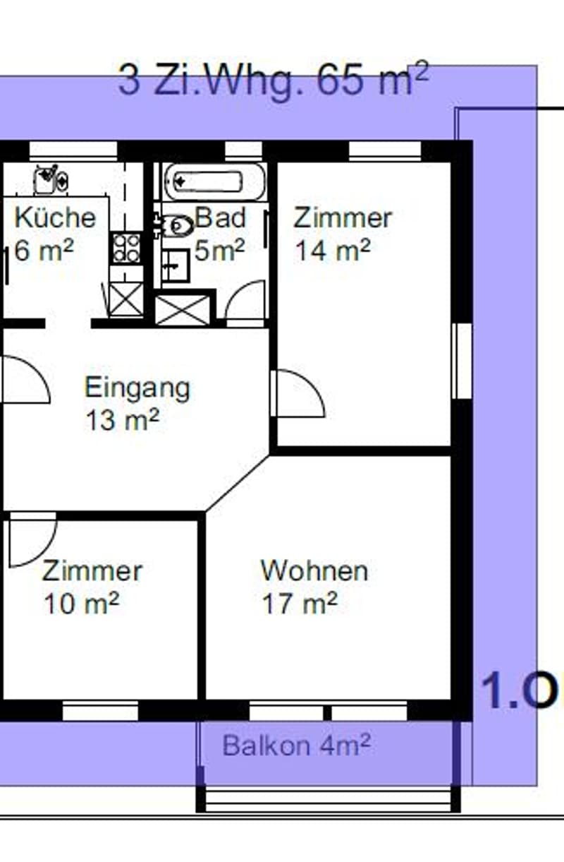 Charmant appartement 3.5 pièces dans un quartier calme à St. Gallen (9)