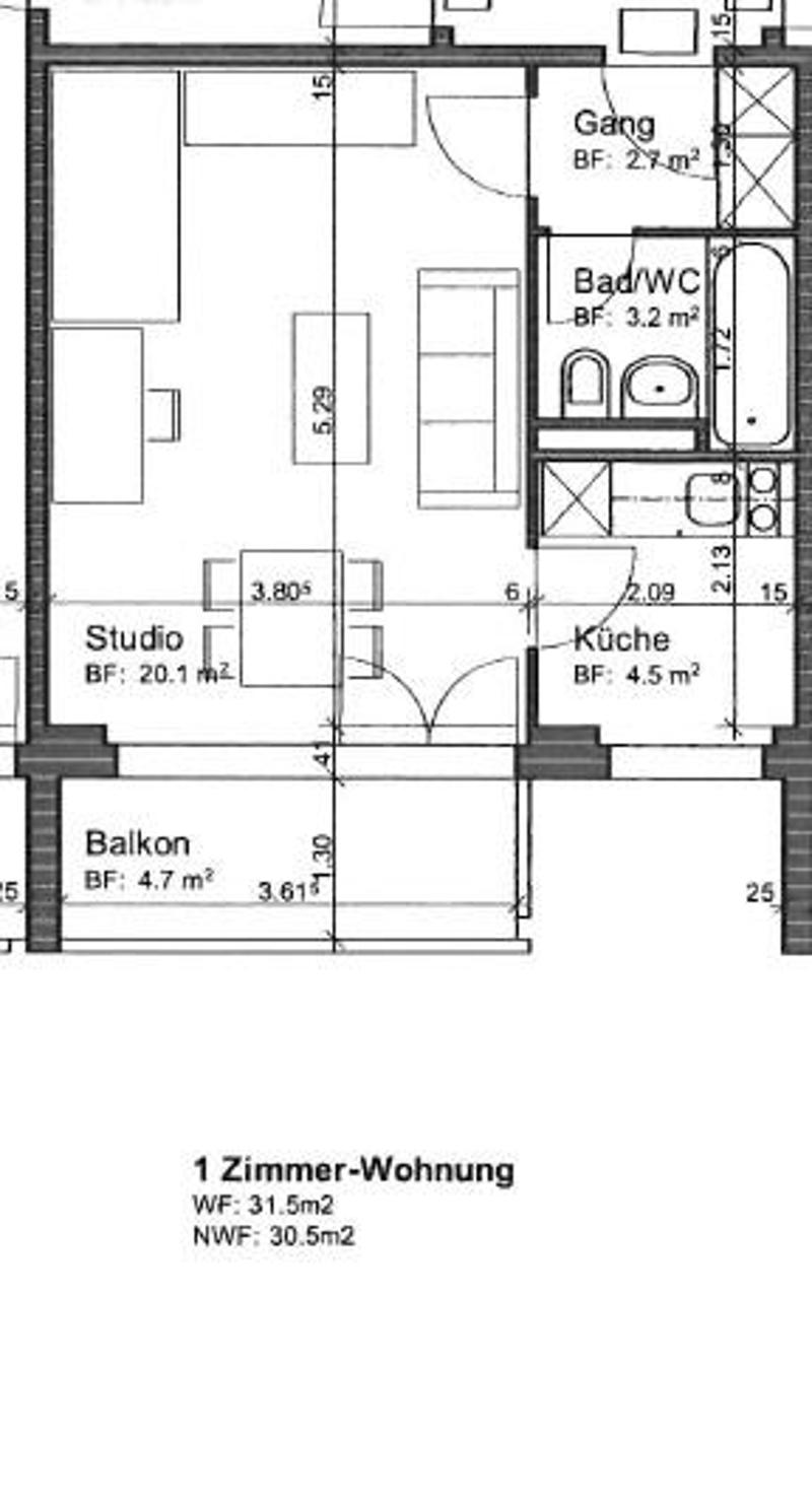 1.0 Zimmerwohnung in Dübendorf (9)