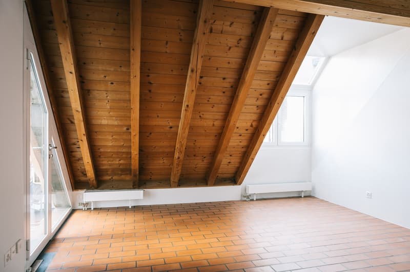 Wohnzimmer mit Ausgang zur Terrasse