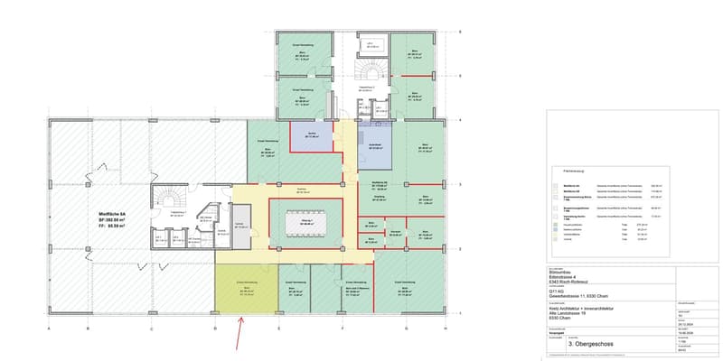 helle Büroflächen  an der Erlenstrasse 4, 6343 Rotkreuz (5)
