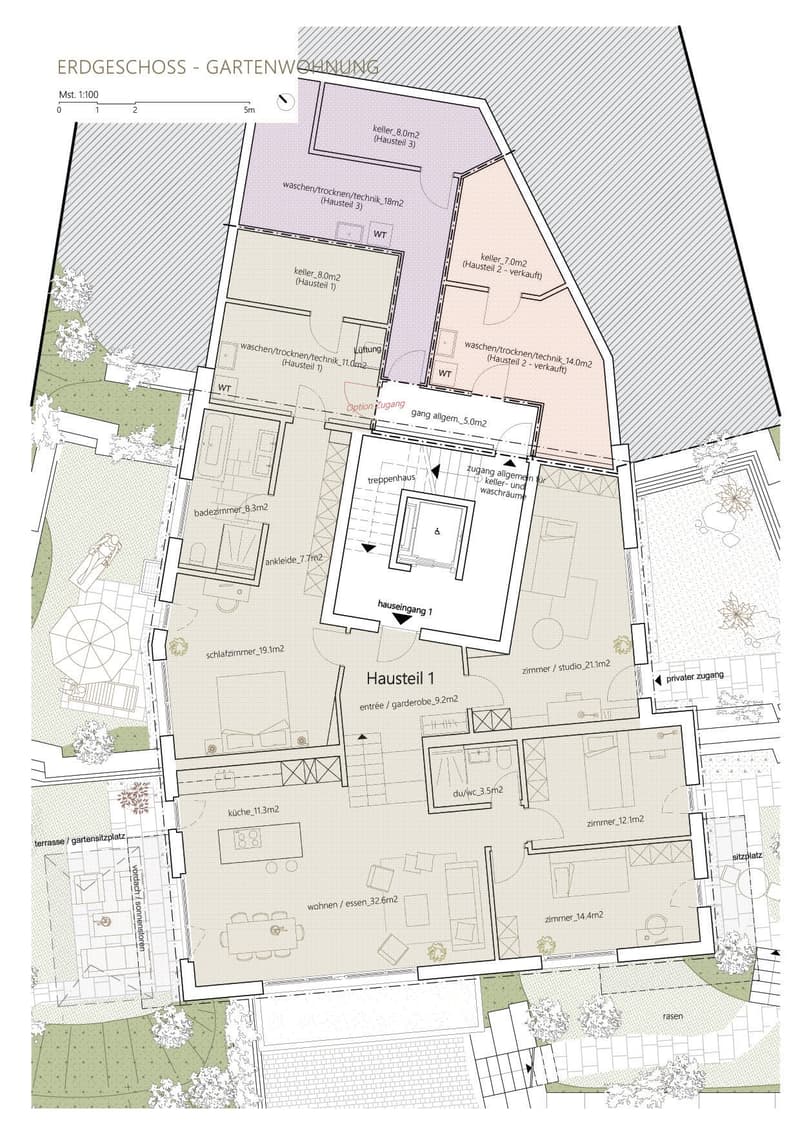 RÉSERVÉ - Appartement de jardin moderne 5.5 pièces dans un excellent emplacement (7)