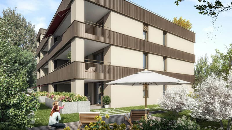 Havre de 4½ pièces avec grand jardin, deux terrasses et beaucoup d'espace (2)