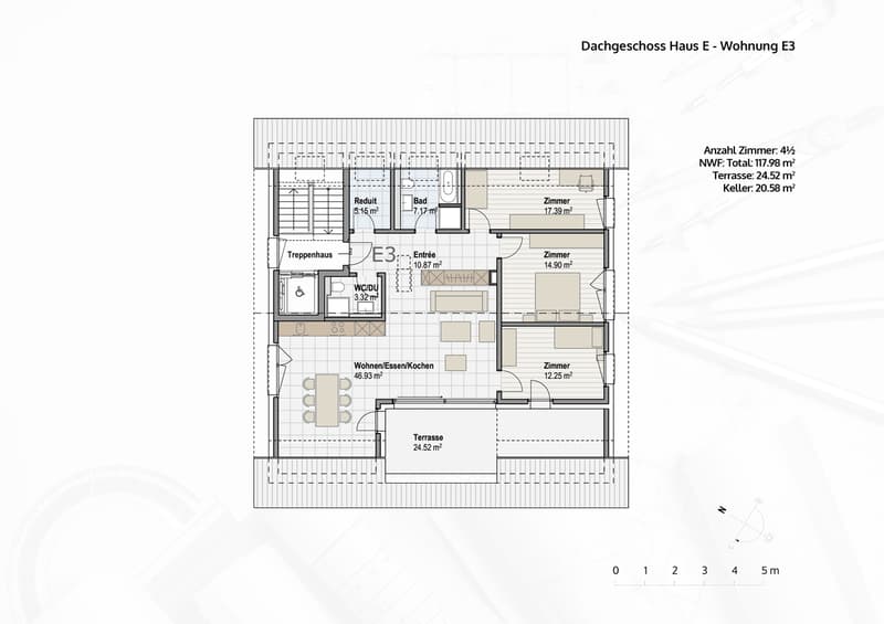 4.5-Zimmer Dachgeschoss Eigentumswohnung an ruhiger Lage (13)