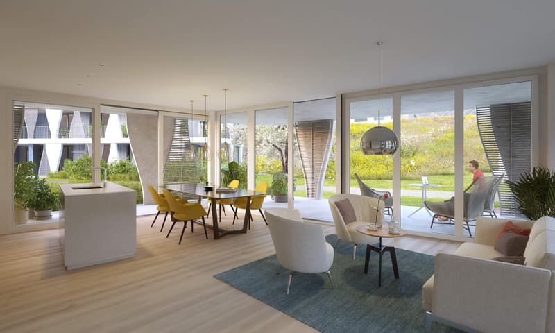 Modern 3.5-room new apartment on the ground floor in Maienfeld (1)