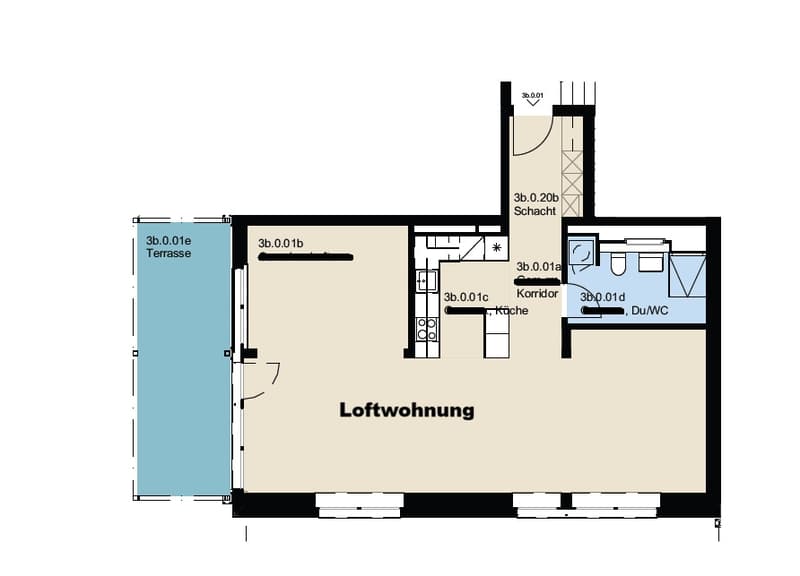 Première location "Station-W", à la gare de Wetzikon / Dernier loft disponible (10)