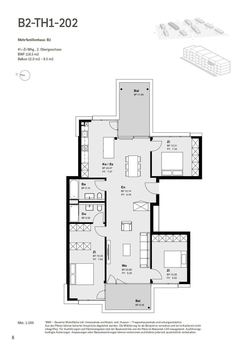 6.5-Zimmerwohnung im vielseitigen "Illau" (2)