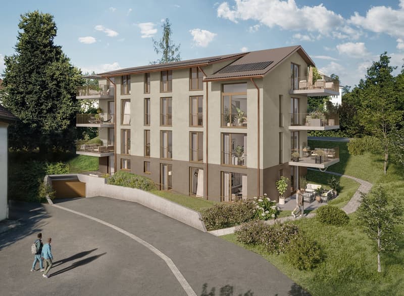 Nouveau Bâtiment - Appartement 3.5 Pièces Réfléchi avec Espace de Siège (3)