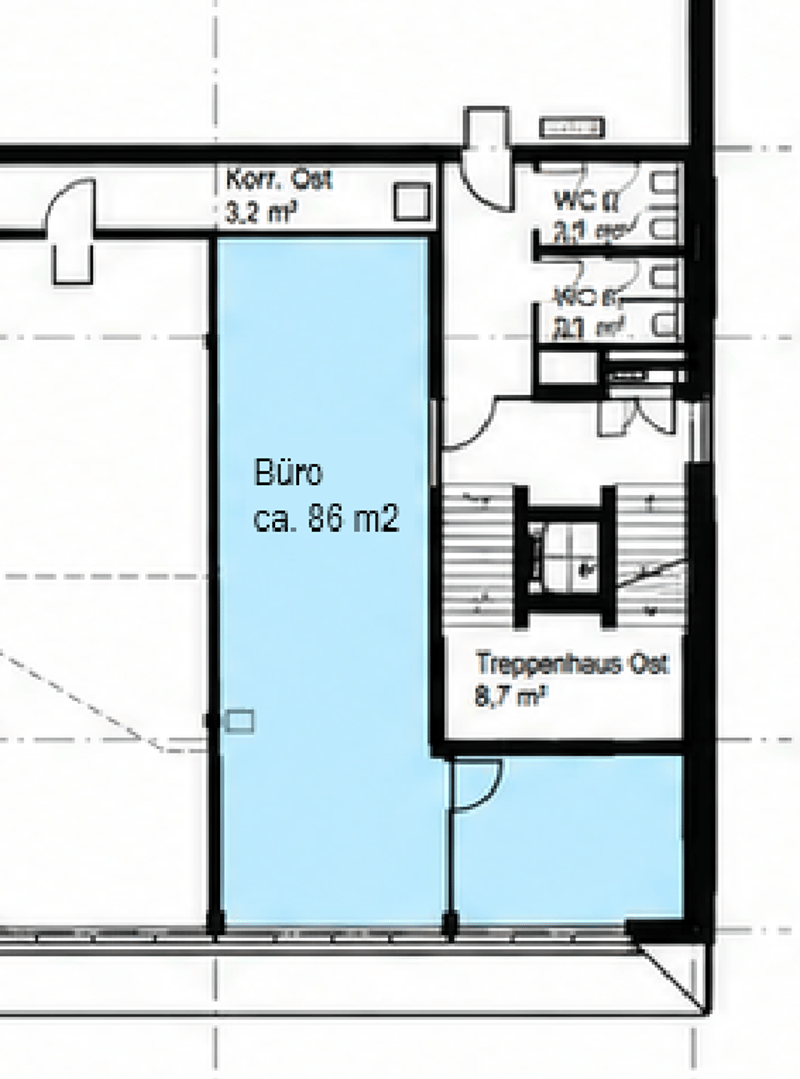 Attraktive Bürofläche mit 86 m² im Gewerbequartier Langhag, Effretikon (7)