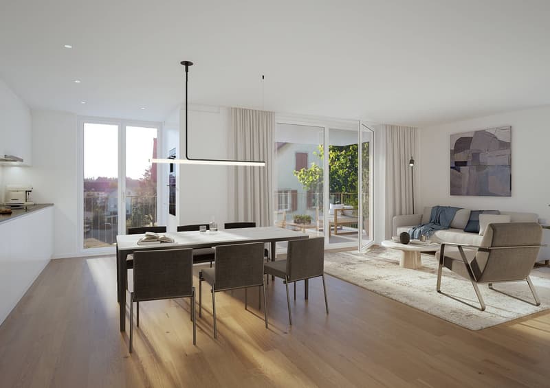 NEUBAU - durchdachte 3.5-Zimmerwohnung mit Balkon (1)