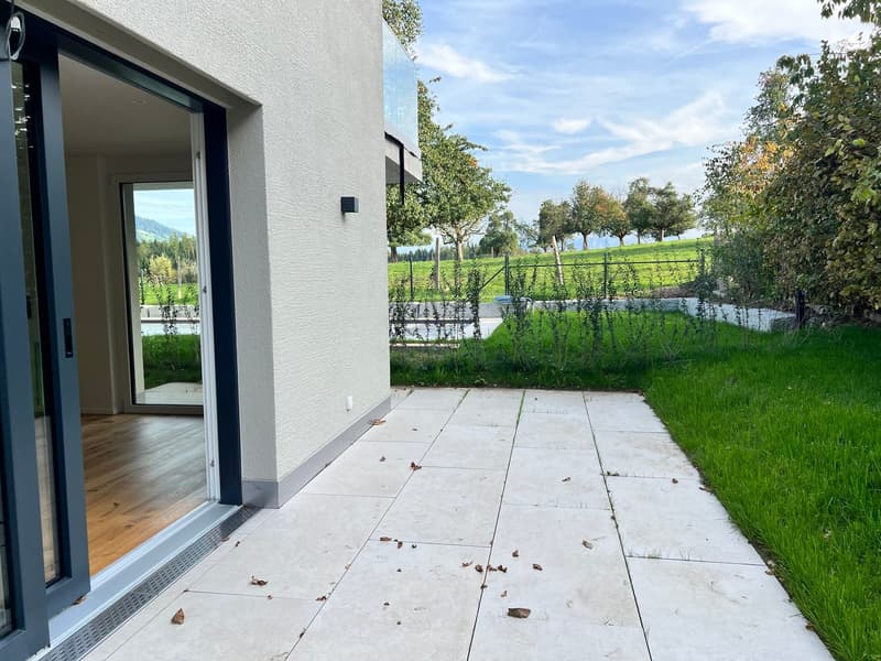 Sitzplatz - Pergola wird noch erstellt