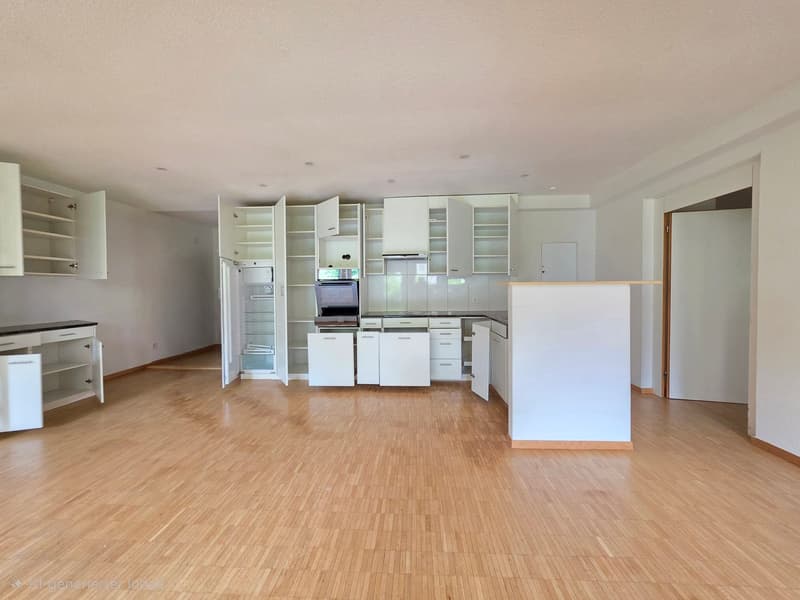 Appartement spacieux, bien entretenu de 5 pièces avec son propre jardin avant ! (2)