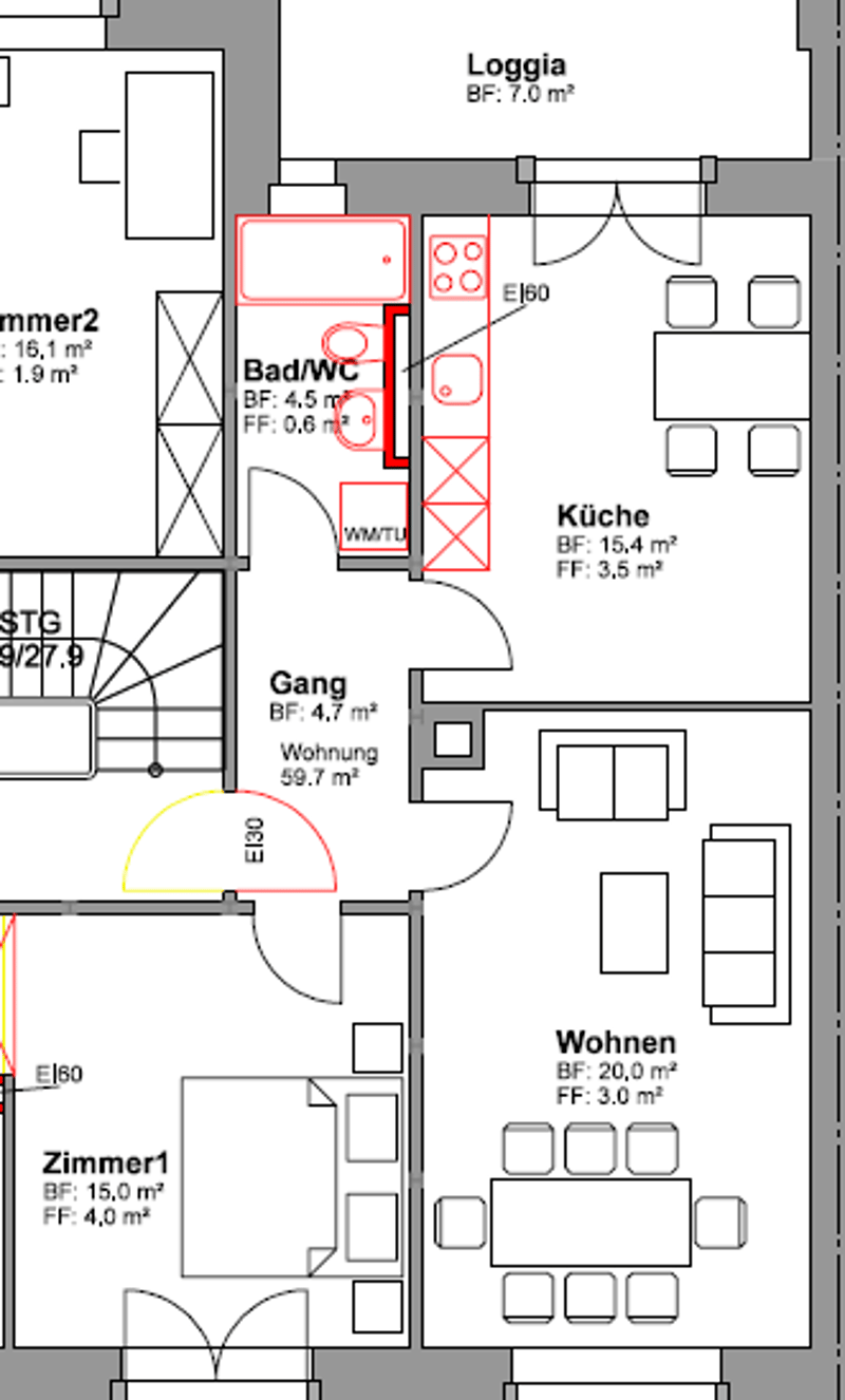 Questo delizioso appartamento di 2 camere con balcone è perfetto per single o coppie! (15)