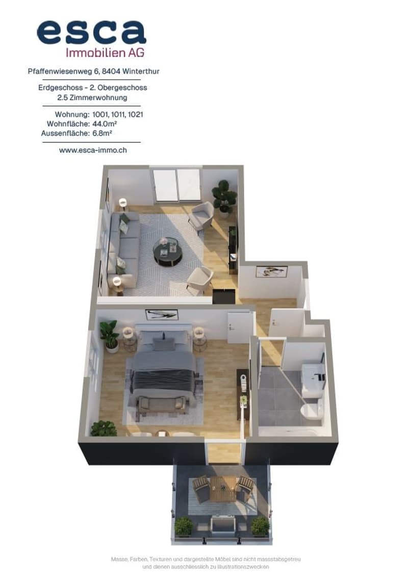 Neurenovierte 2-Zimmer-Wohnung mit Balkon (11)