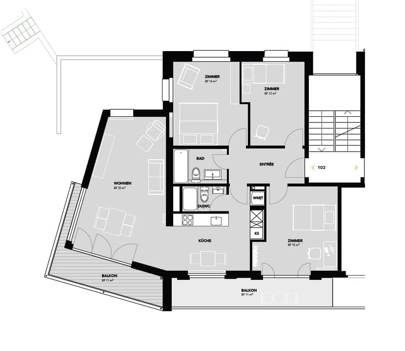 Appartement attractif de 4,5 pièces à Schlieren (12)