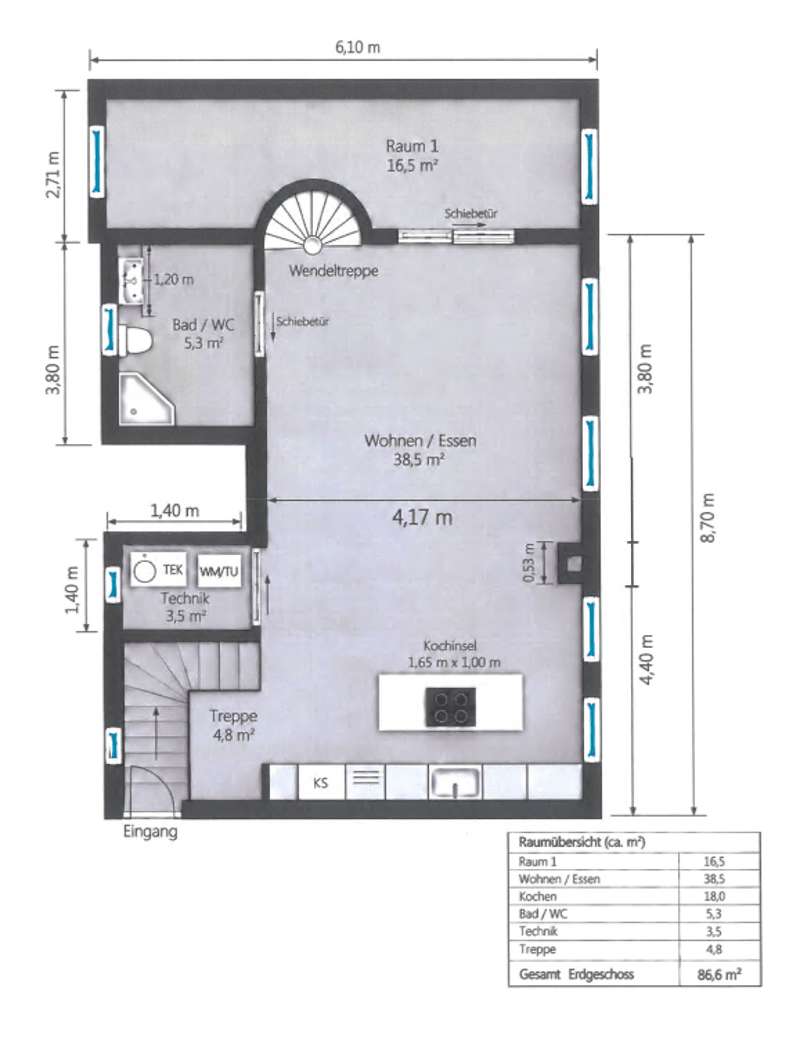 2.5-Zimmer-Wohnung mit grosszügiger Dachterrasse (10)