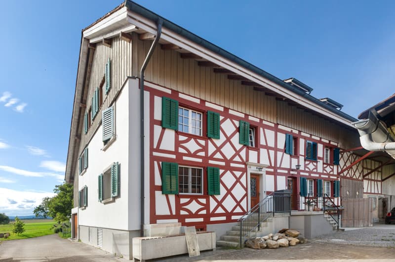 Authentisches Riegelhaus mit Gartenidylle