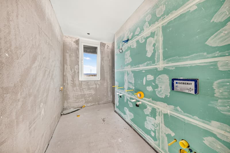 Badezimmer DG im Rohbau