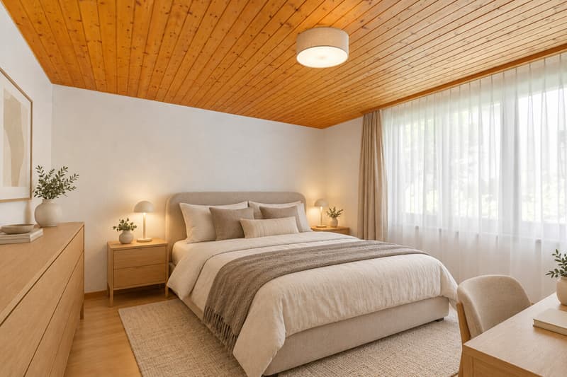 Zimmer mit Einbauschrank im EG