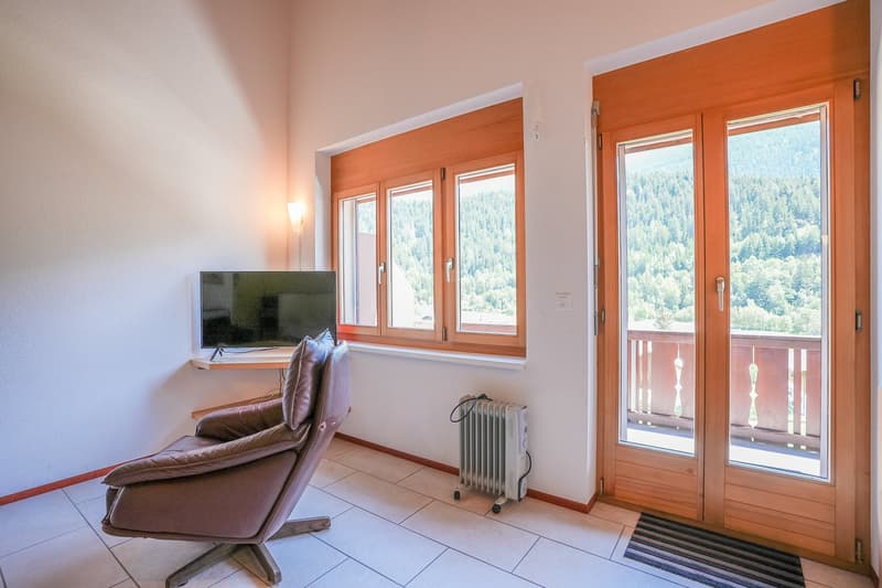 Appartement studio confortable à Fiesch avec vue sur les montagnes (5)