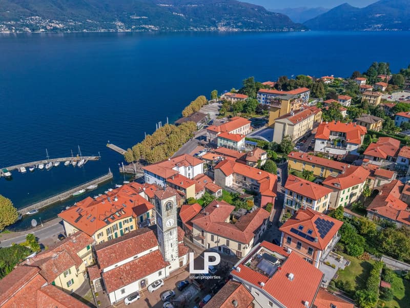 Cityscape, buildings, clock tower, sea, lake, cars, mountain