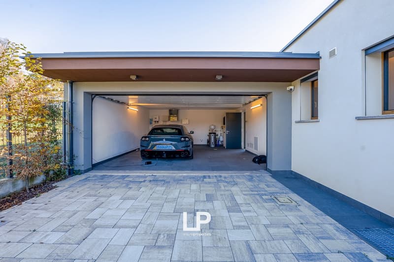 Modern single-family house with garage