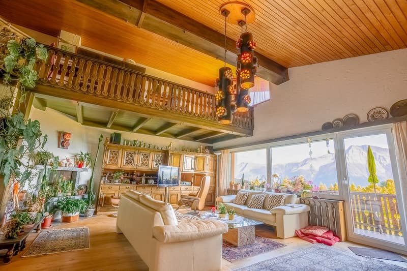 Authentic attic apartment with a view of the golf course and high ceilings (18)