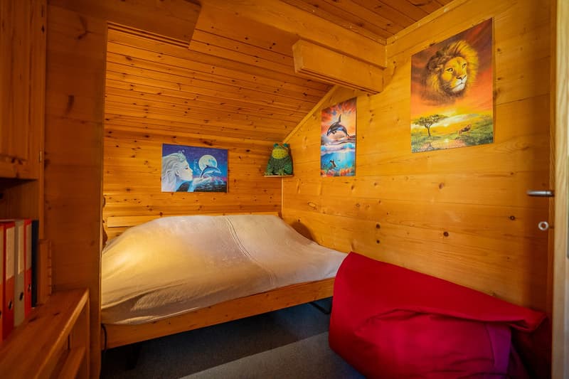 Authentic Swiss blockhouse chalet with unobstructed views and two living units in Riederalp West (23)