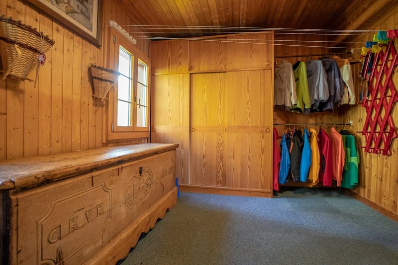 Authentic Swiss blockhouse chalet with unobstructed views and two living units in Riederalp West (12)