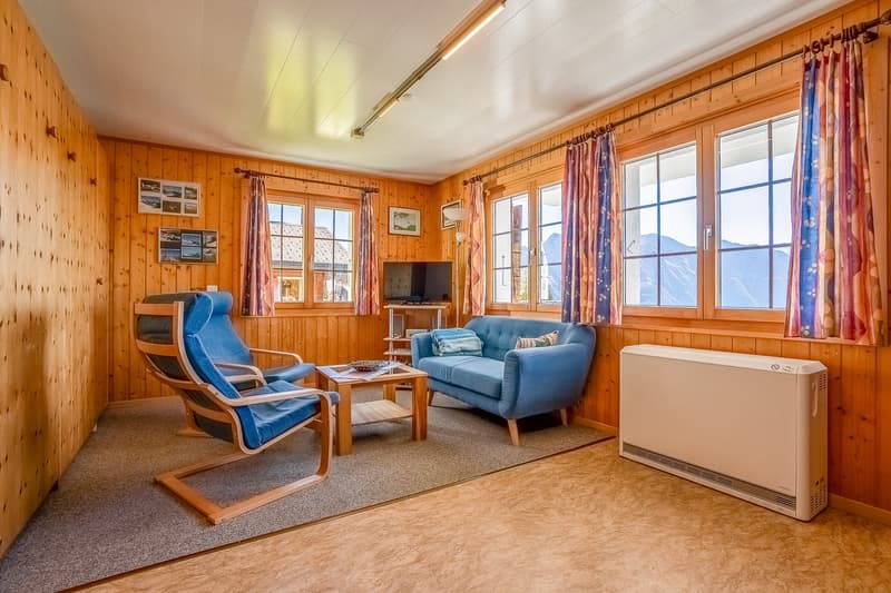 Authentic Swiss blockhouse chalet with unobstructed views and two living units in Riederalp West (36)
