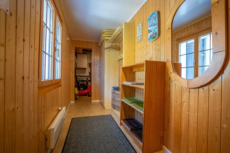 Authentic Swiss blockhouse chalet with unobstructed views and two living units in Riederalp West (33)