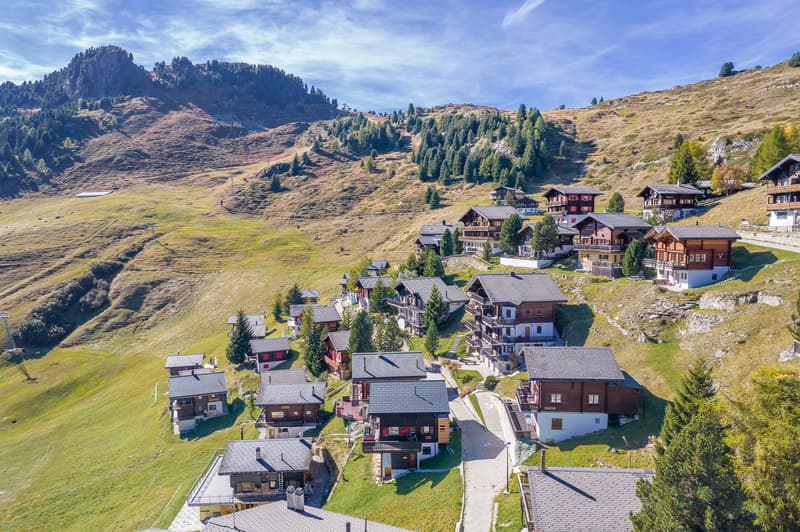 Authentic Swiss blockhouse chalet with unobstructed views and two living units in Riederalp West (4)