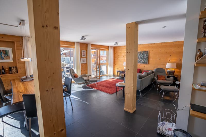 Luxurious maisonette apartment with ski-in/ski-out, garden, and evening sun on Golmenegg (22)