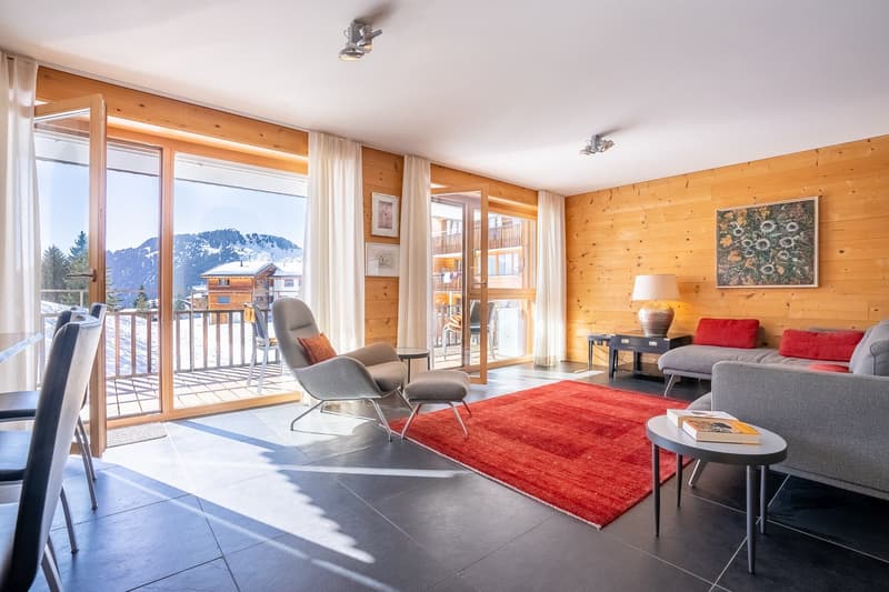 Luxurious maisonette apartment with ski-in/ski-out, garden, and evening sun on Golmenegg (6)