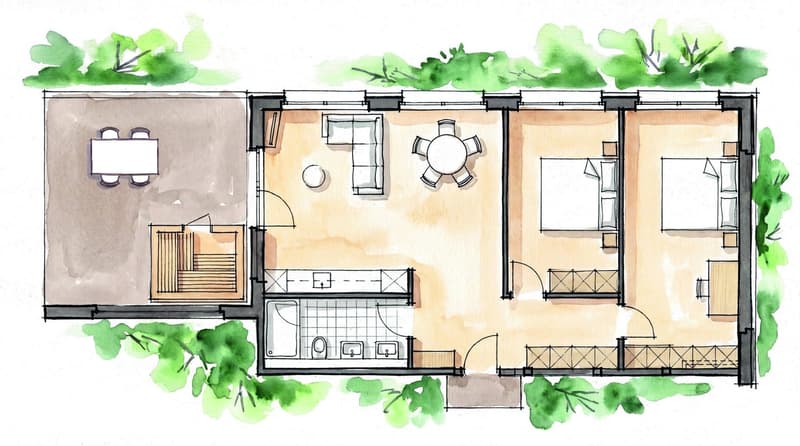 Charmante 3.5-Zimmer-Wohnung mit Balkon und herrlicher Aussicht in Bürchen (5)