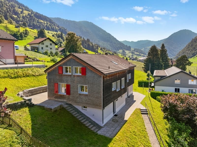 Gemütliches Eckhaus mit schönem Garten und grossem Hobbyraum (1)